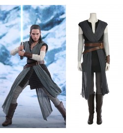 Star Wars The Last Jedi Rey Cosplay Costume Deluxe Outfit