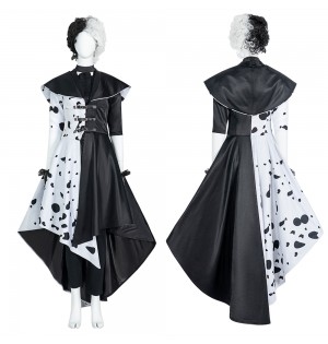 Movie Cruella de Vil Cruella Cosplay Costume