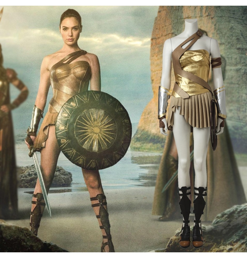 2017 Wonder Woman Princess Diana of Themyscira Cosplay Costume Deluxe Full Set