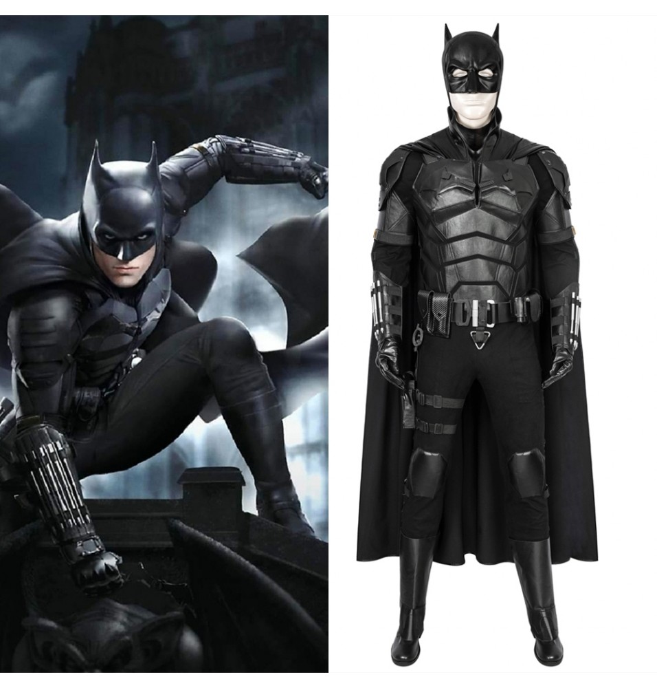 2021 Movie The Batman Robert Pattinson Cosplay Costume Deluxe