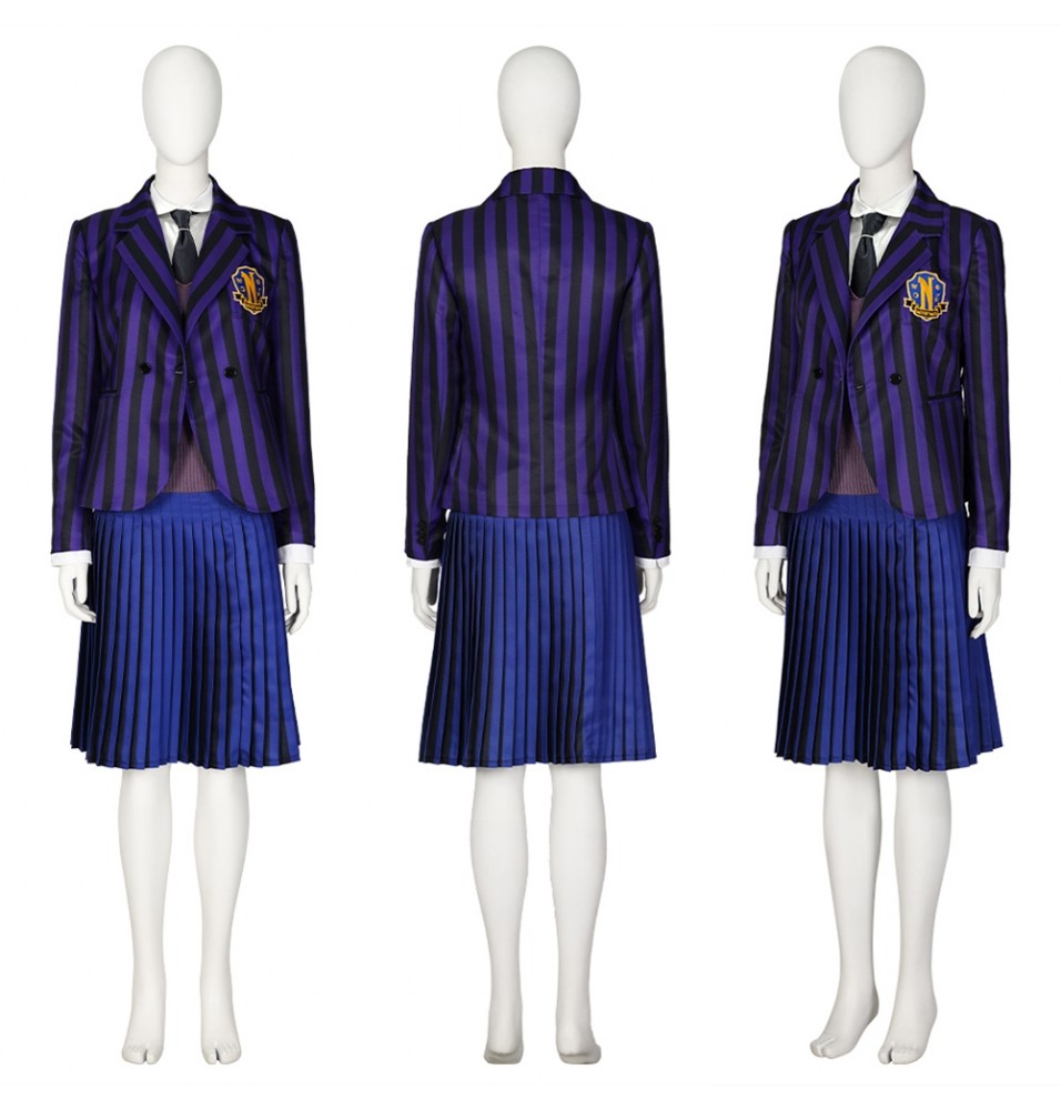 2022 TV Wednesday Female School Uniform Cosplay Costume