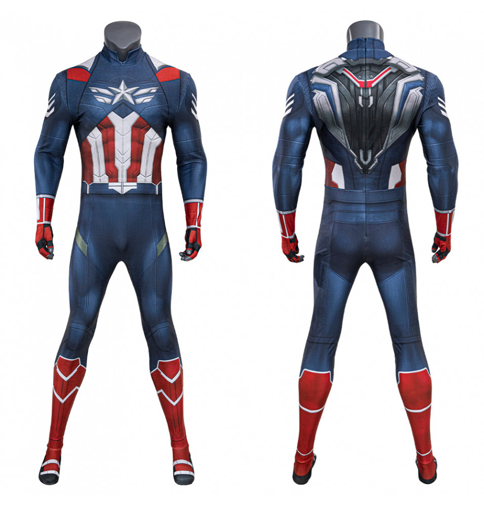 2025 Captain America 4 Sam Wilson Cosplay Jumpsuit