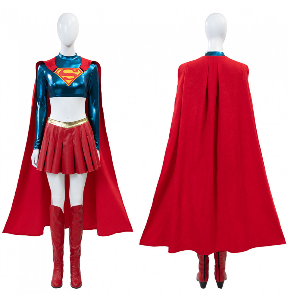2025 Supergirl Cosplay Costume With Cloak