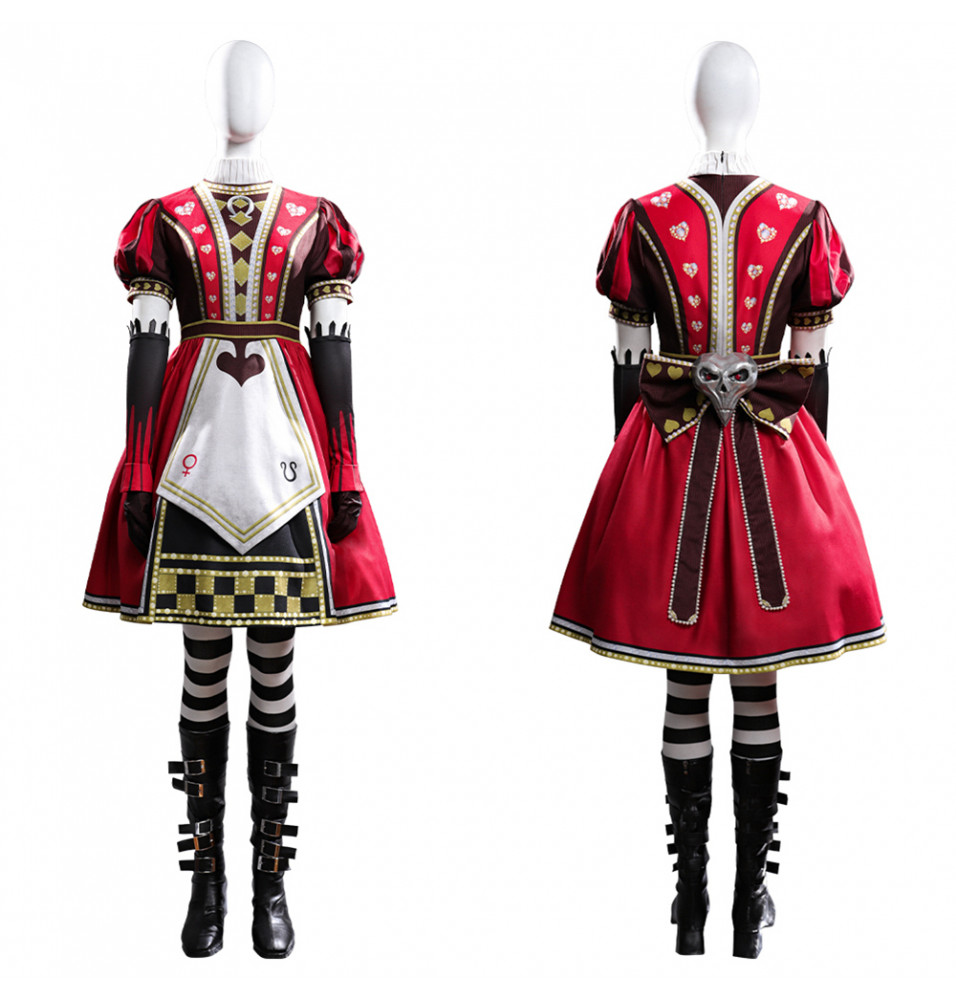 Alice: Madness Returns Alice Red Cosplay Costume