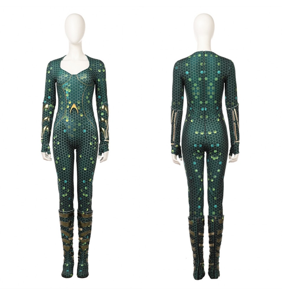 Aquaman Mera Cosplay Costume Mera Jumpsuit