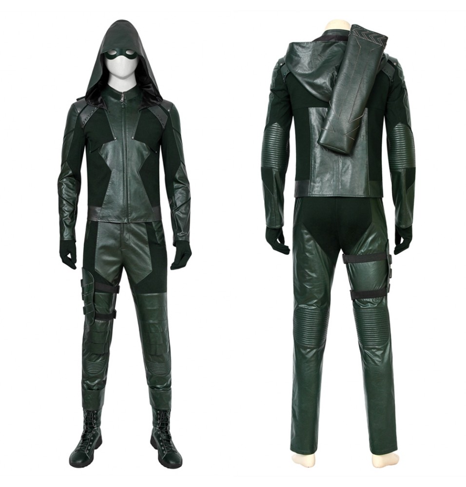 Arrow Season 8 Oliver Queen Green Arrow Cosplay Costume