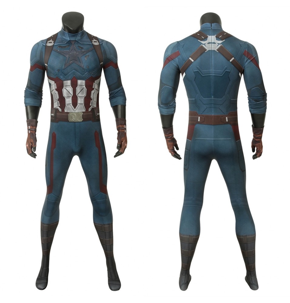 Avengers 3 Infinity War Captain America 3D Jumpsuit