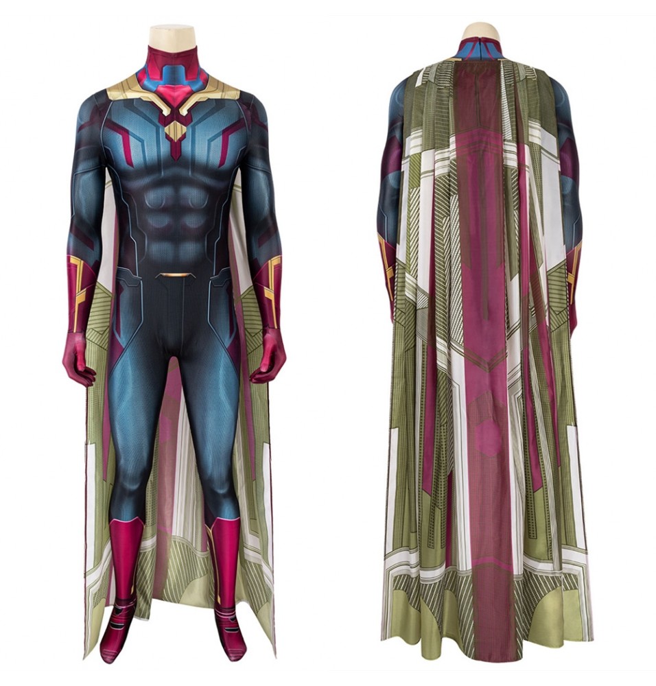 Avengers 3 Vison Jumpsuit 3D Cosplay Suit