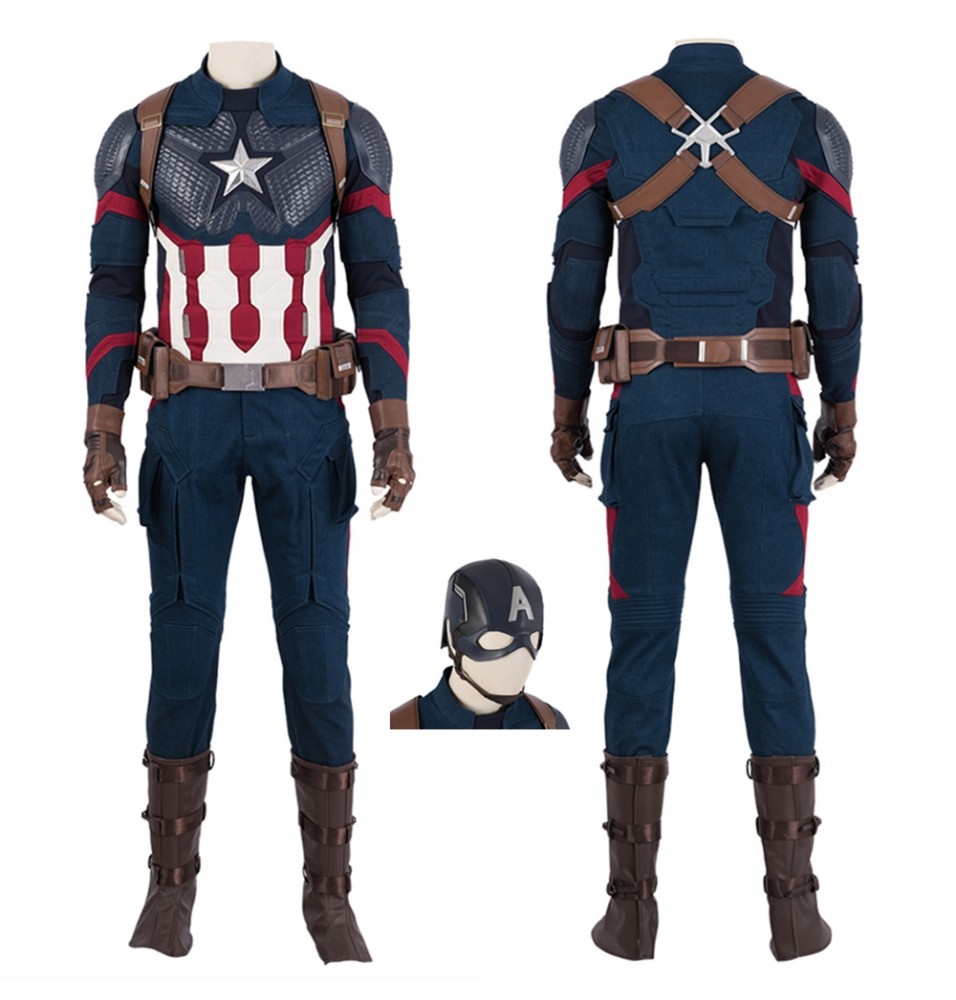 Avengers Endgame Captain America Cosplay Costume Deluxe