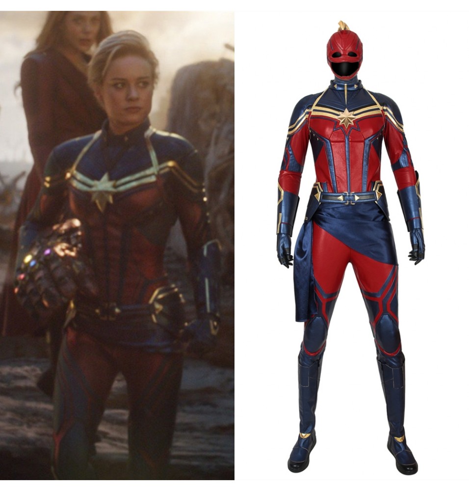 Avengers Endgame Captain Marvel Cosplay Costume