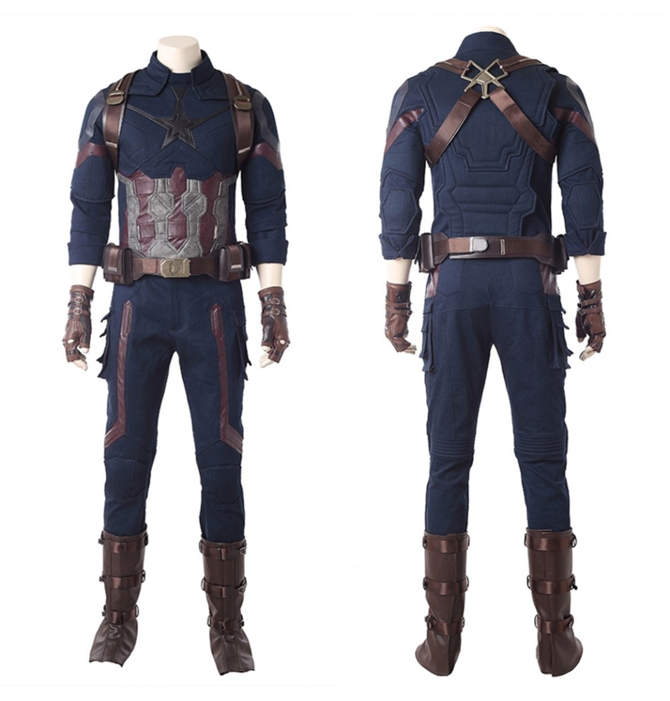 Avengers Infinity War Captain America Cosplay Costume Deluxe