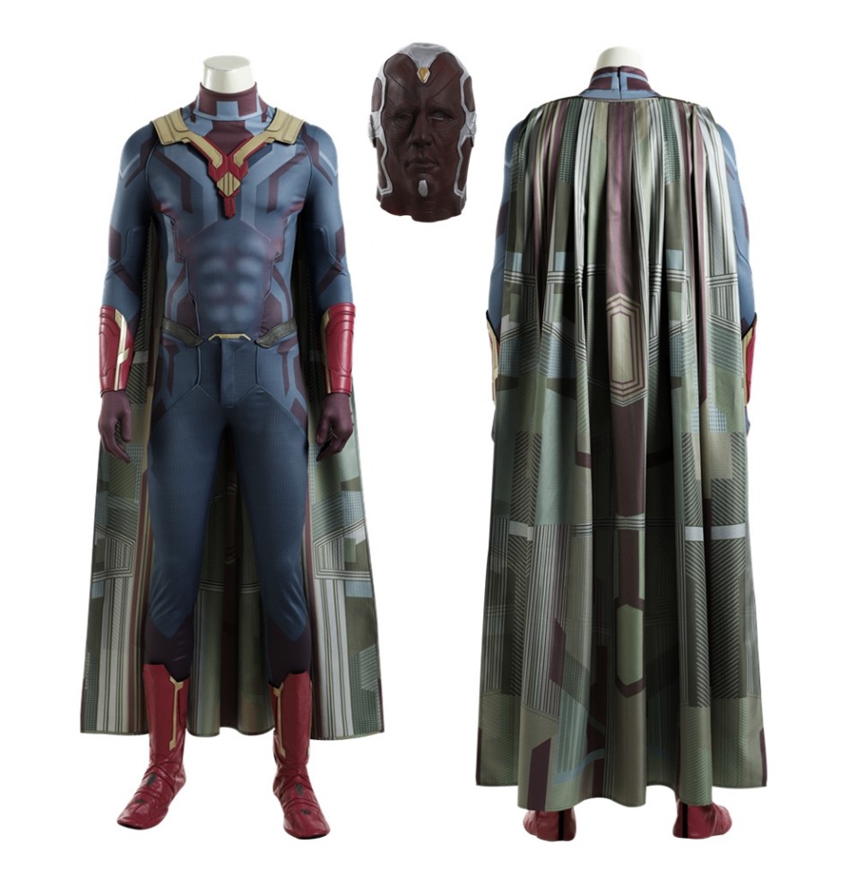 Avengers Infinity War Vision Cosplay Costume