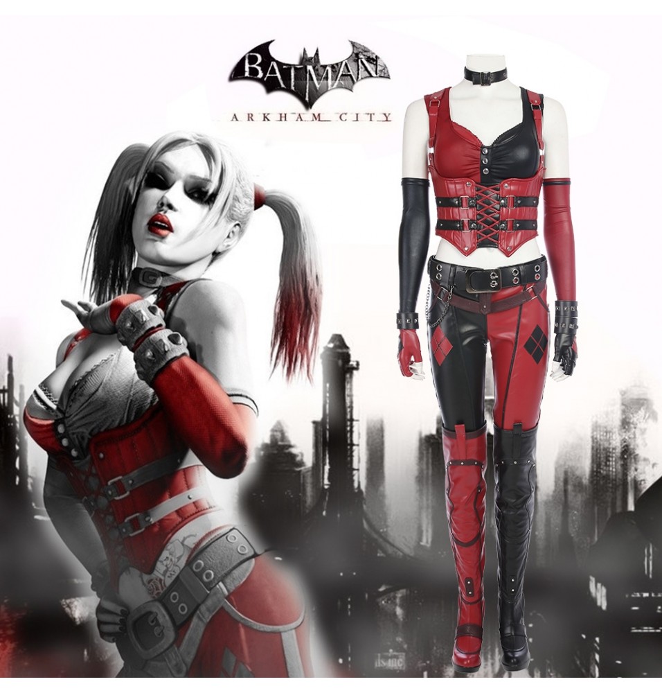 Arkham City Harley Quinn Cosplay Costume