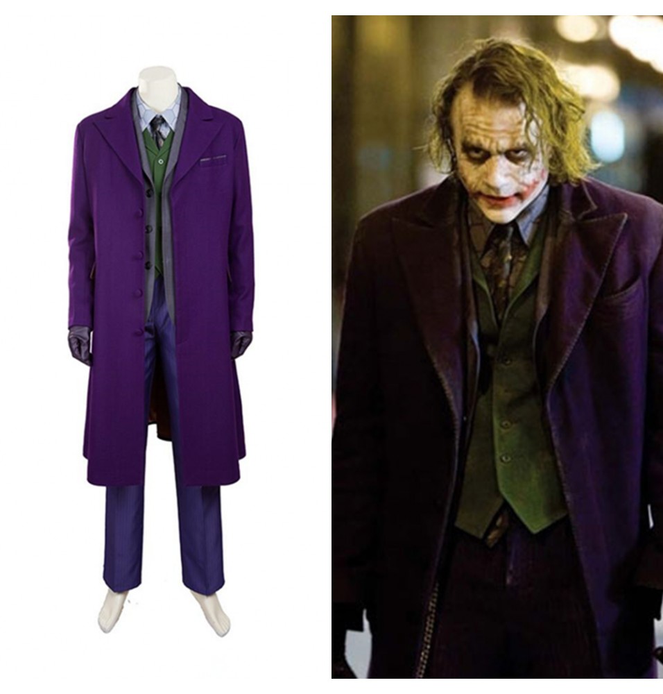 The Dark Knight Joker Cosplay Costume Deluxe