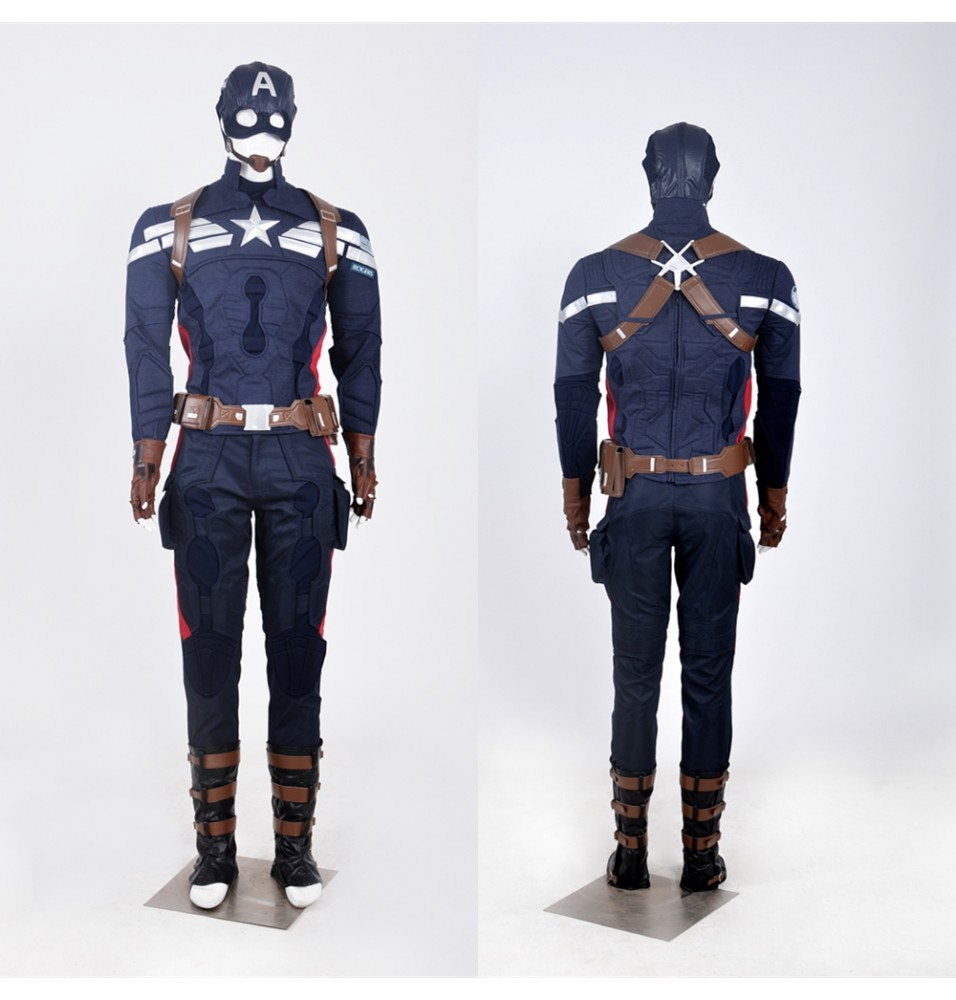 Captain America 2 Steve Rogers Cosplay Costume Deluxe