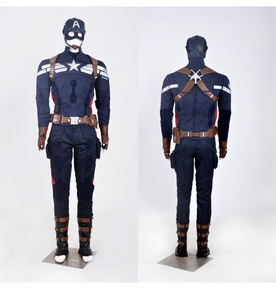 Captain America 2 Steve Rogers Cosplay Costume Deluxe