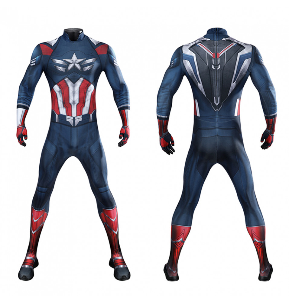 Captain America 4 Sam Wilson Cosplay Jumpsuit