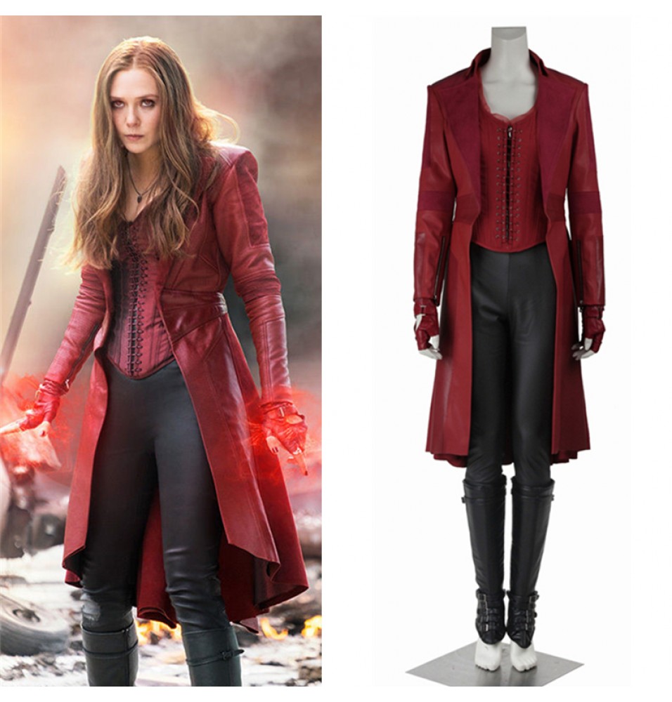 Civil War Scarlet Witch Wanda Maximoff Cosplay Costume