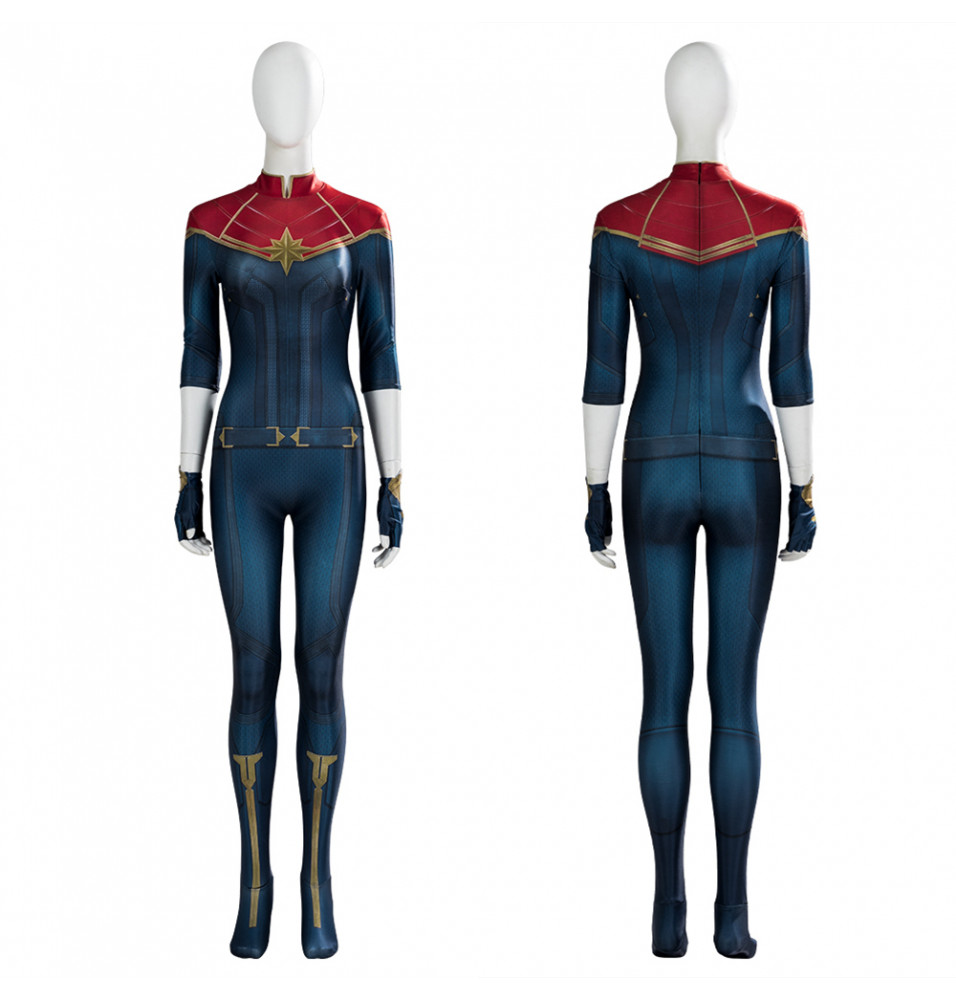 Captain Marvel Carol Danvers Fighting Jumpsuit