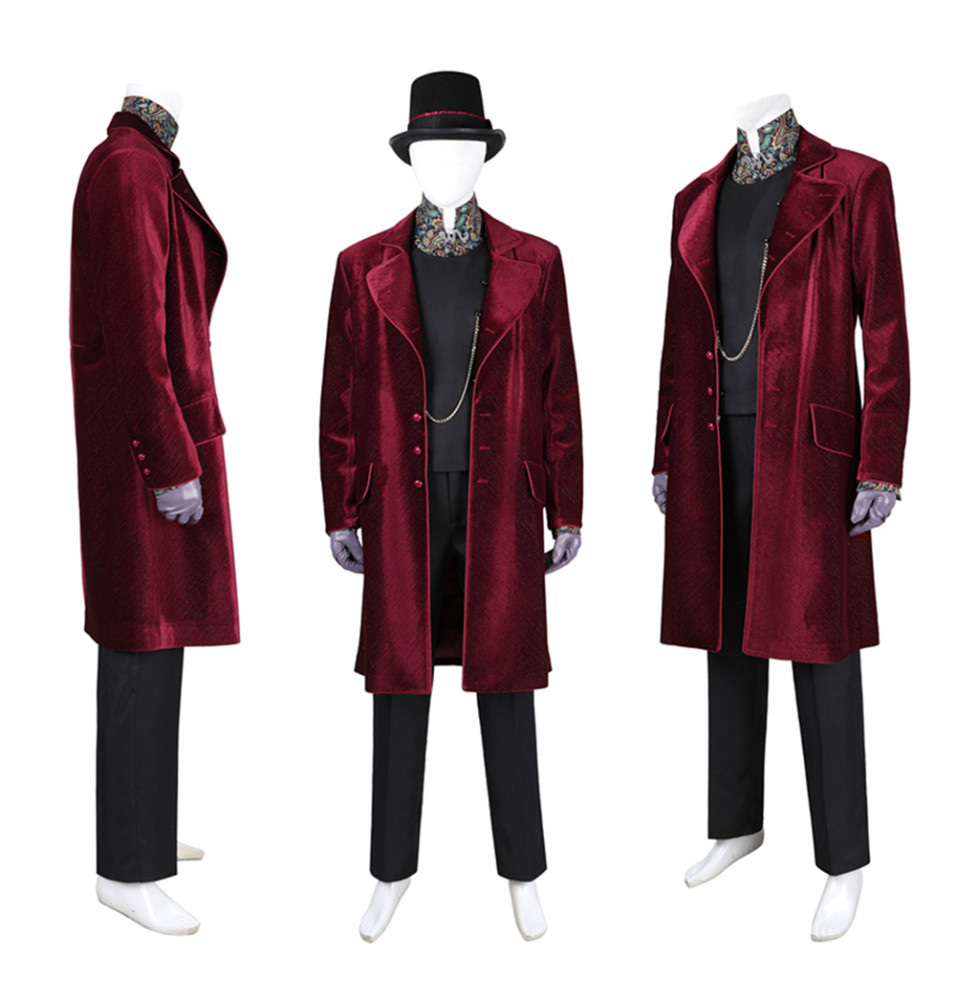 Charlie and the Chocolate Factory Willy Wonka Cosplay Costume