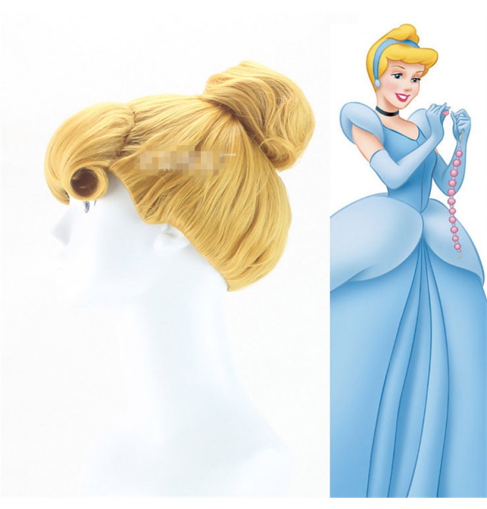 Disney Cinderella Princess Cosplay Updo Wigs