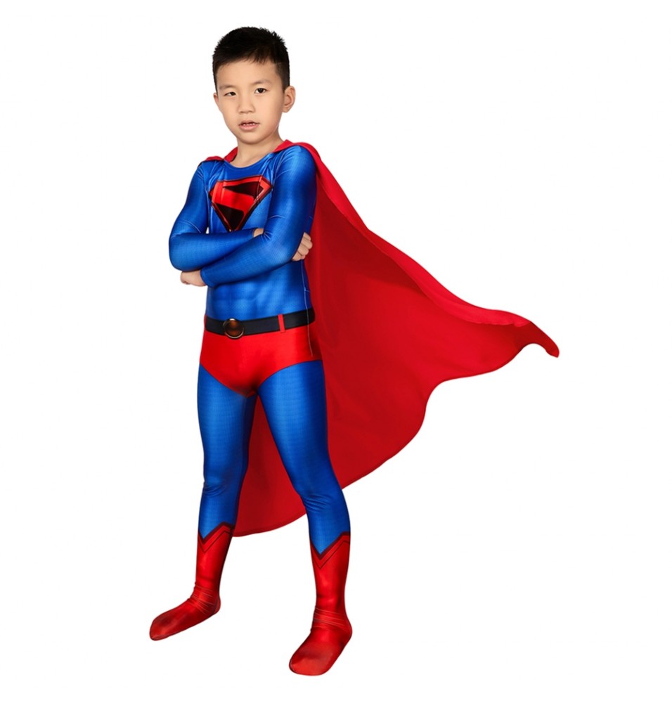 Crisis on Infinite Earths Superman Clark Kent 3D Kids Jumpsuit