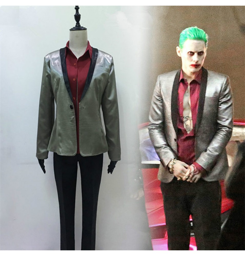 pant rate coat Cosplay Costume Squad Leto Joker Jared Suicide Suit Batman pant rate coat Cosplay Costume Squad Leto Joker Jared Suicide Suit Batman