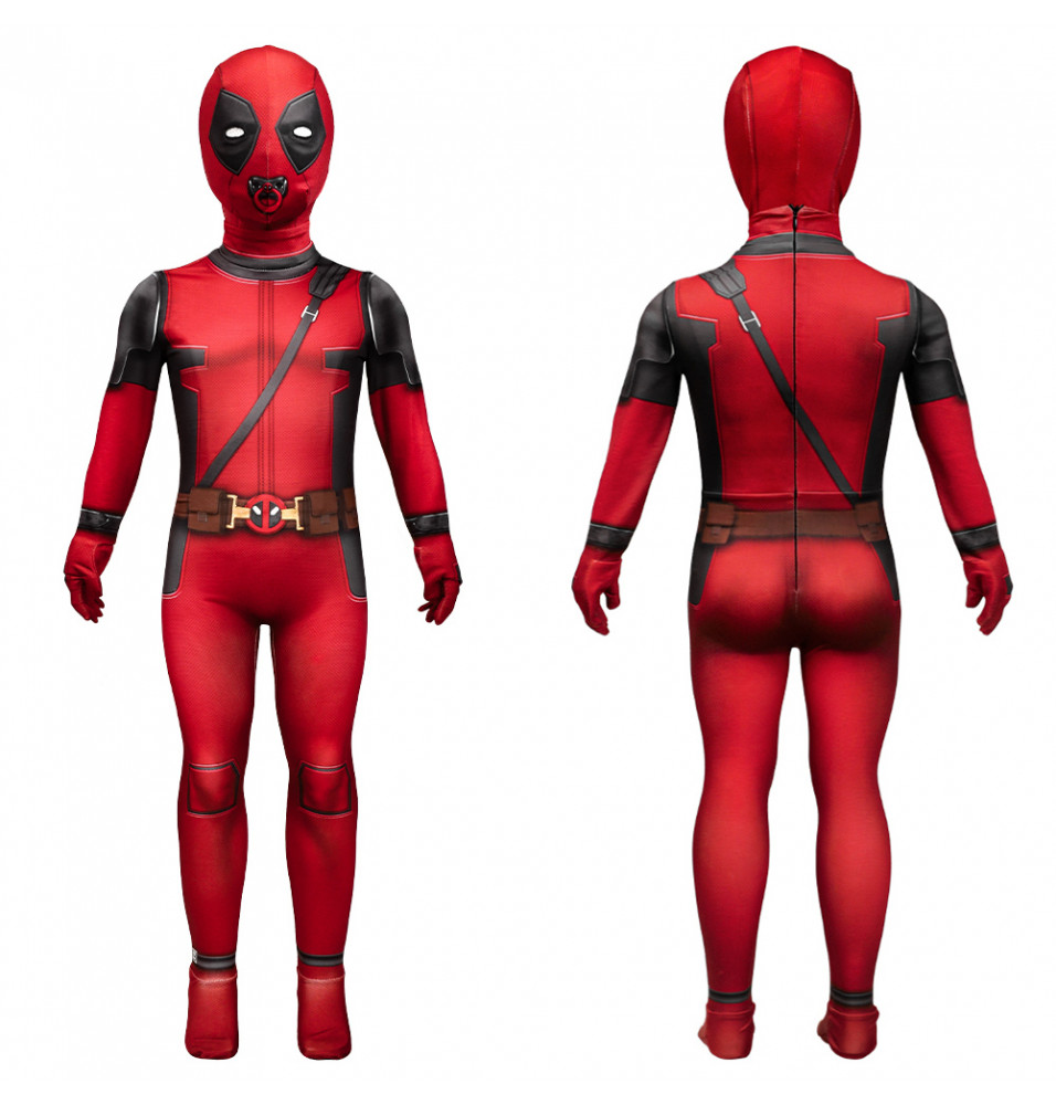 Deadpool 3 Baby Deadpool Kids Cosplay Jumpsuit