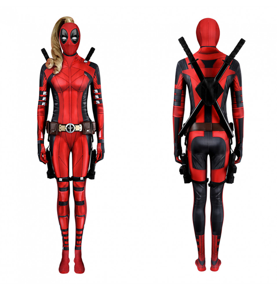 Deadpool 3 Lady Deadpool Deluxe Cosplay Jumpsuit