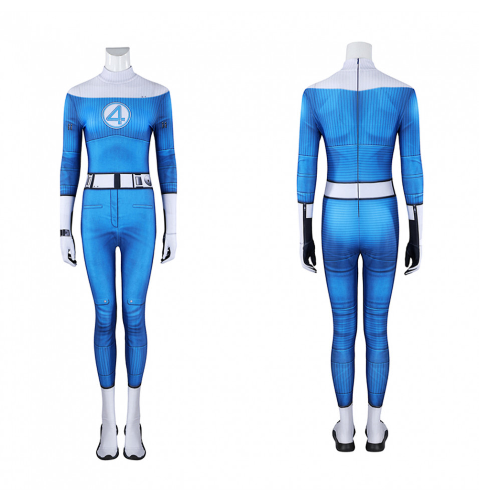 Fantastic Four Invisible Woman Susan Storm Cosplay Jumpsuit