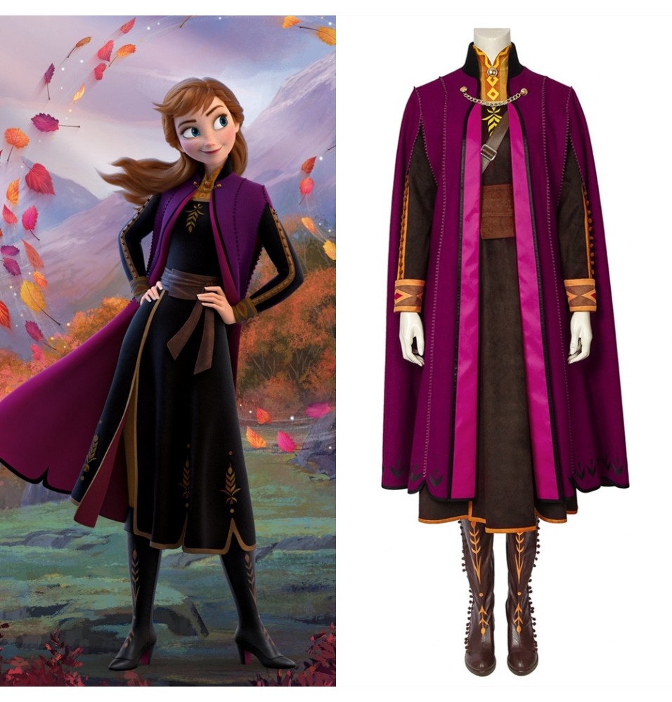 Frozen 2 Anna Costume Deluxe Cosplay