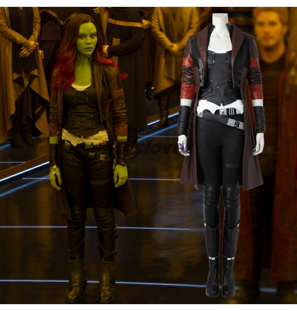 Guardians of The Galaxy 2 Gamora Cosplay Costume Deluxe. 