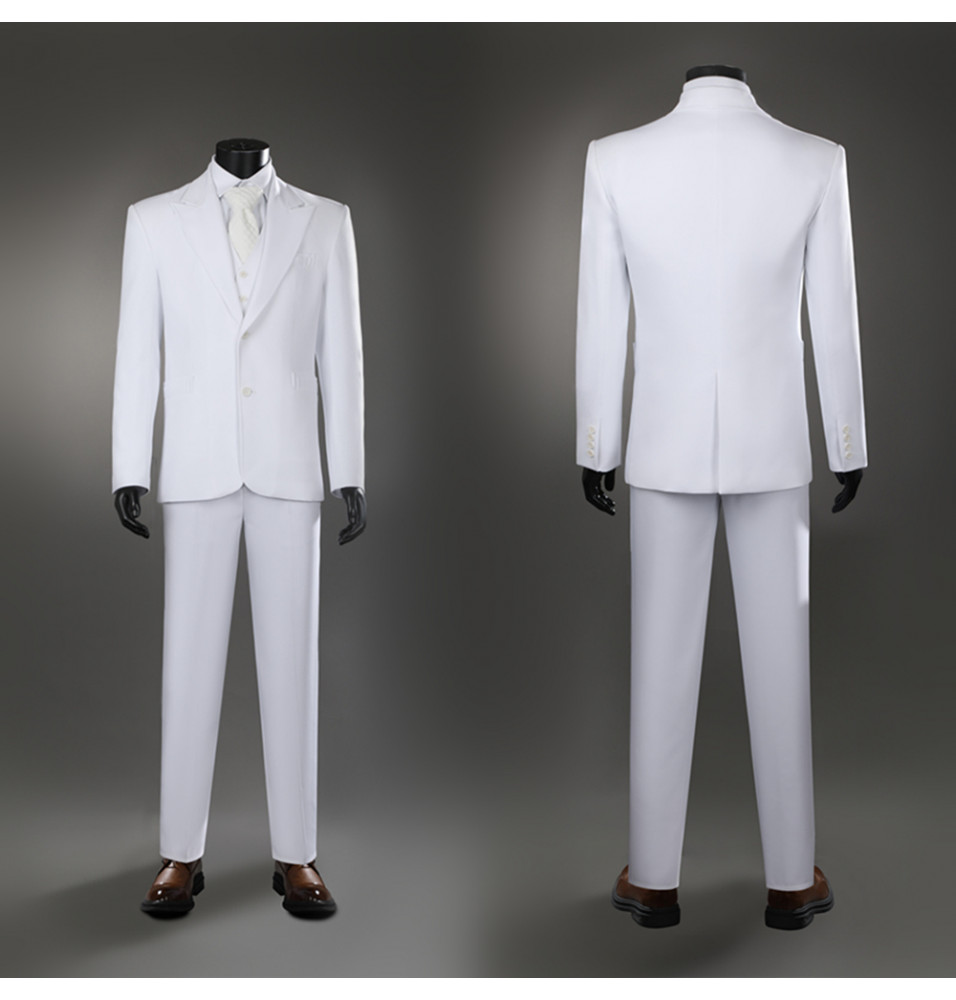 Joker: Folie à Deux Arthur Fleck White Suit Cosplay Costume