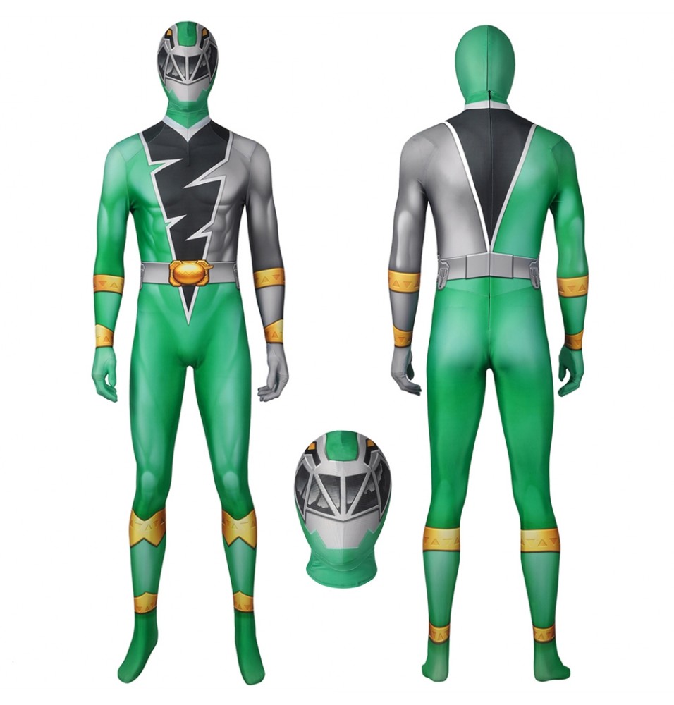 KISHIRYU SENTAI RYUSOULGER Green Solider Cosplay Suit