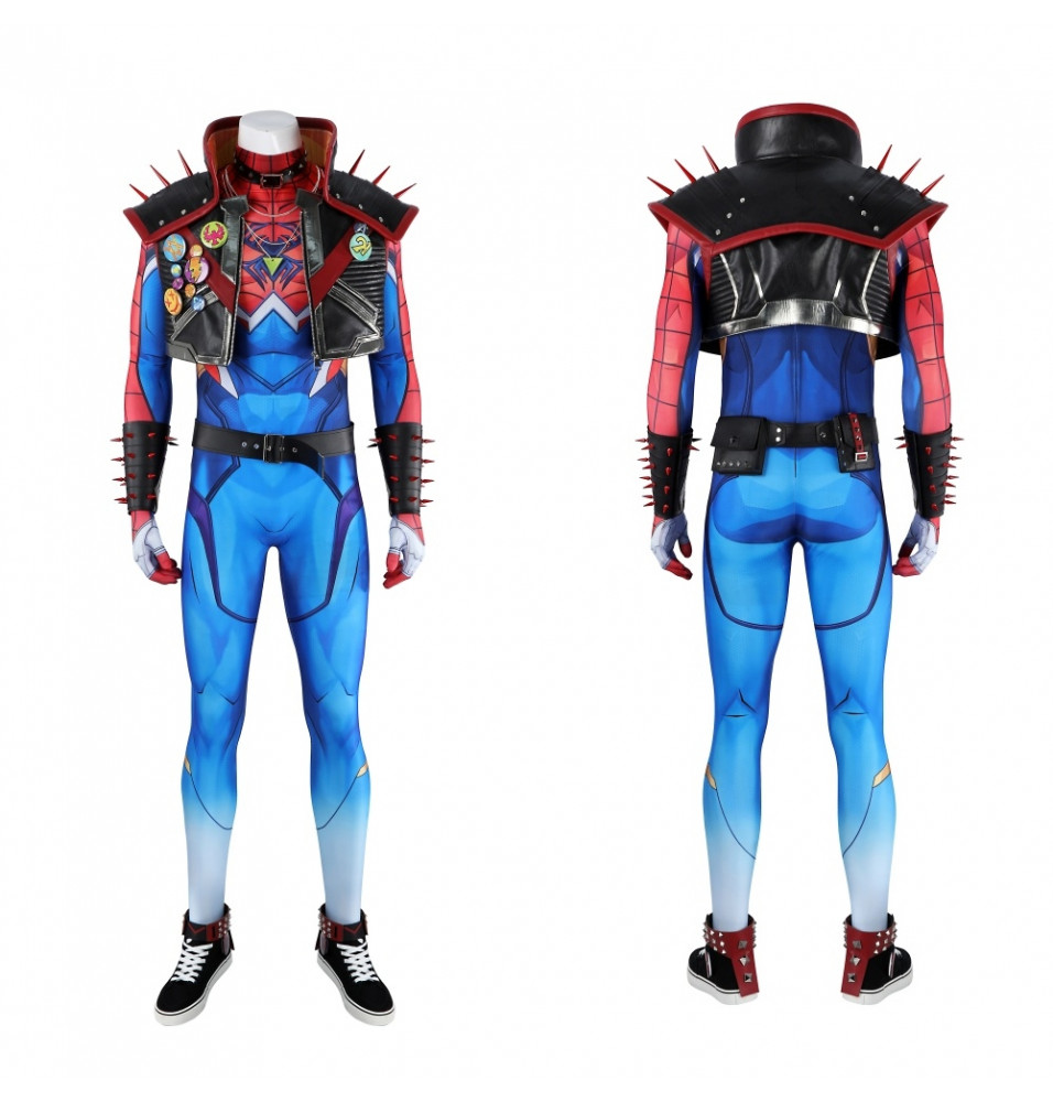 Marvel Rivals Spider Punk 2099 Cosplay Costume