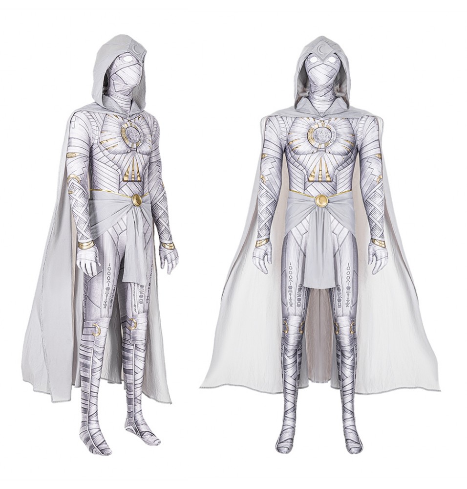 Moon Knight Cosplay Jumpsuit with Cloak