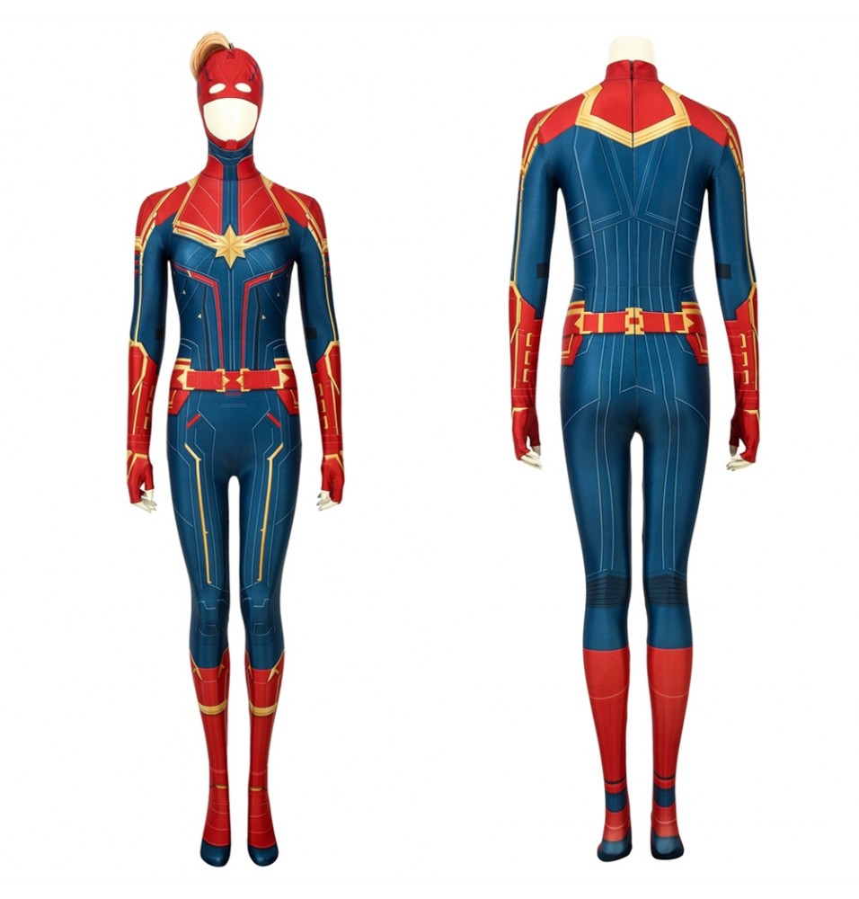 Movie Captain Marvel 3D Cosplay Jumpsuit