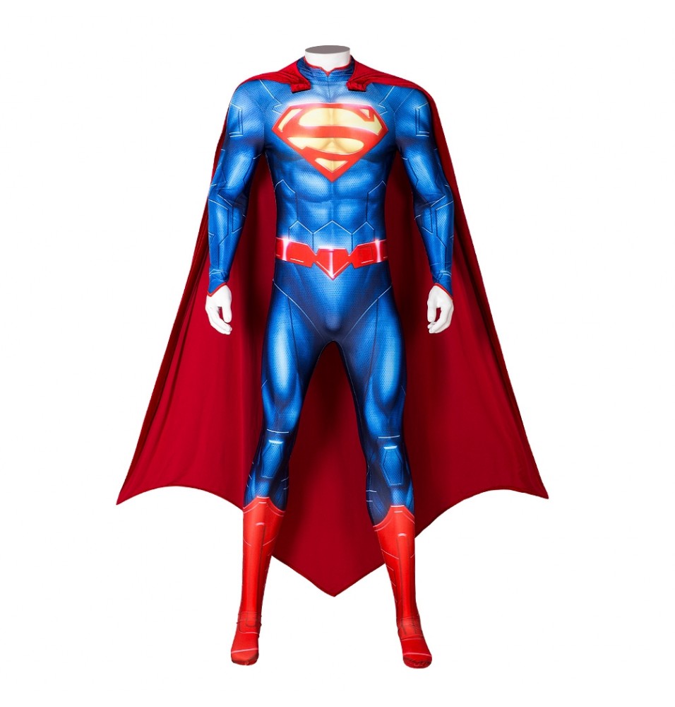 New 52 Superman Clark Kent 3D Jumpsuit with Cloak