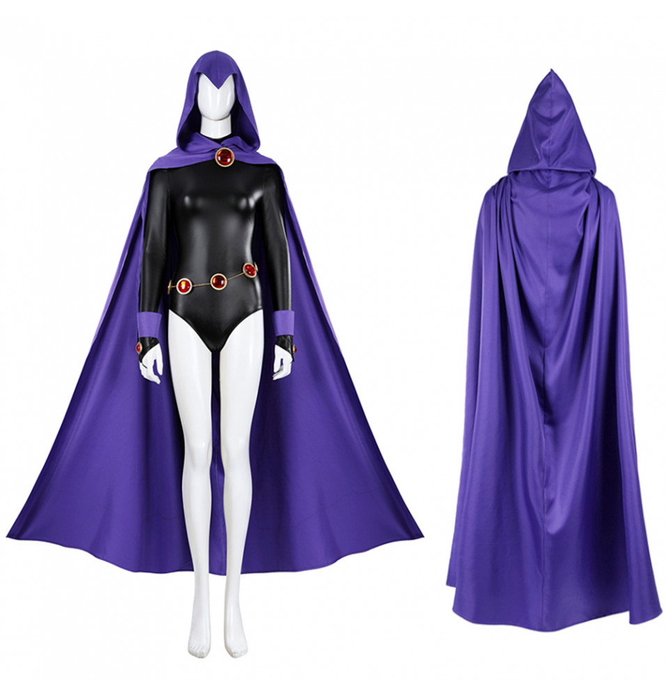 New Teen Titans Raven Rachel Roth Cosplay Jumpsuit
