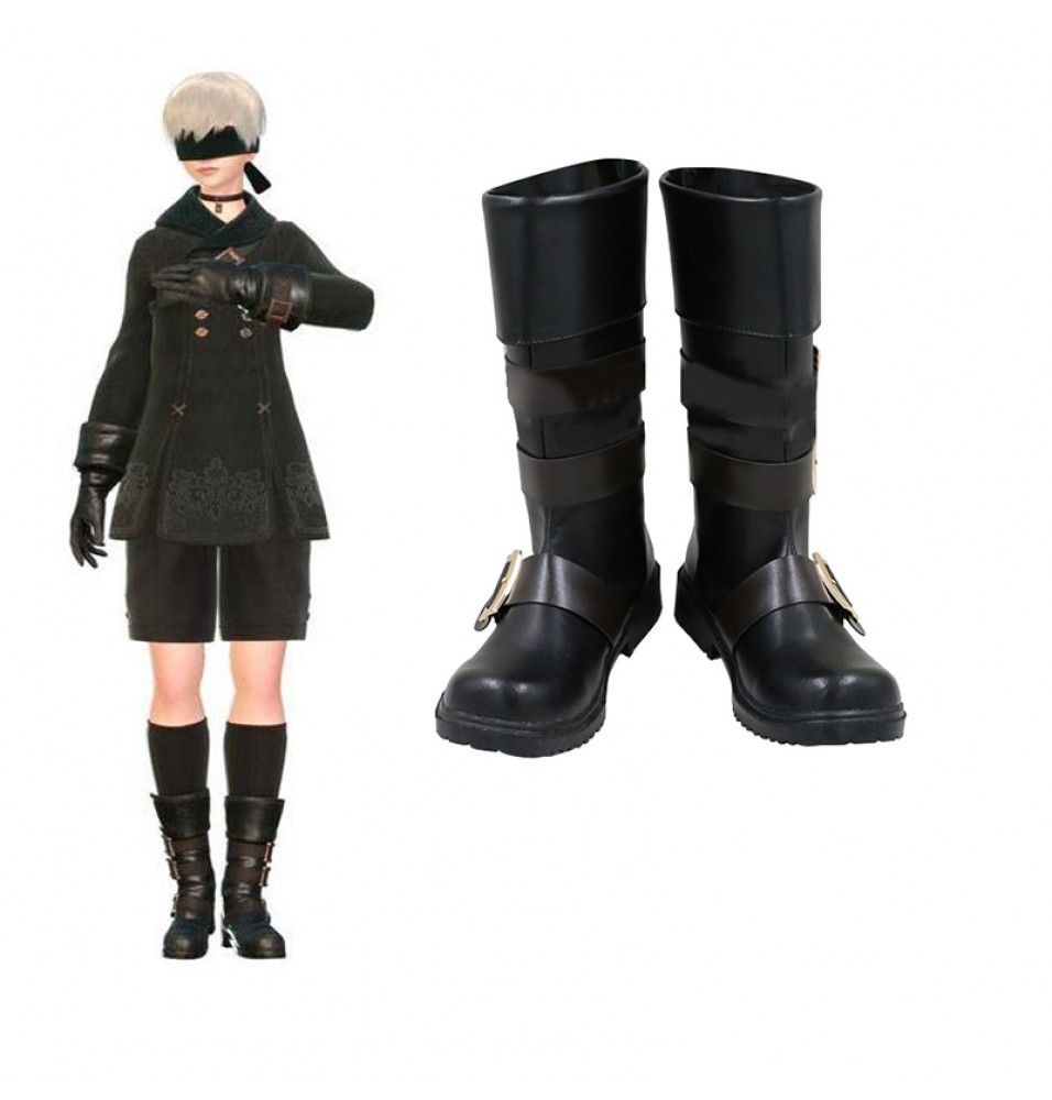 NieR: Automata 9S Cosplay Boots YoRHa No.9 Type S Black Shoes