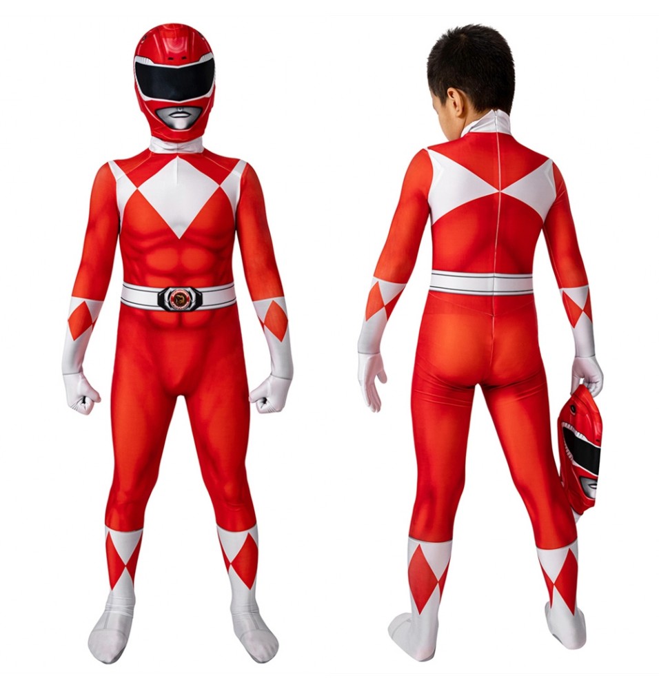 Power Rangers Jason Red Ranger Kids 3D Jumpsuit