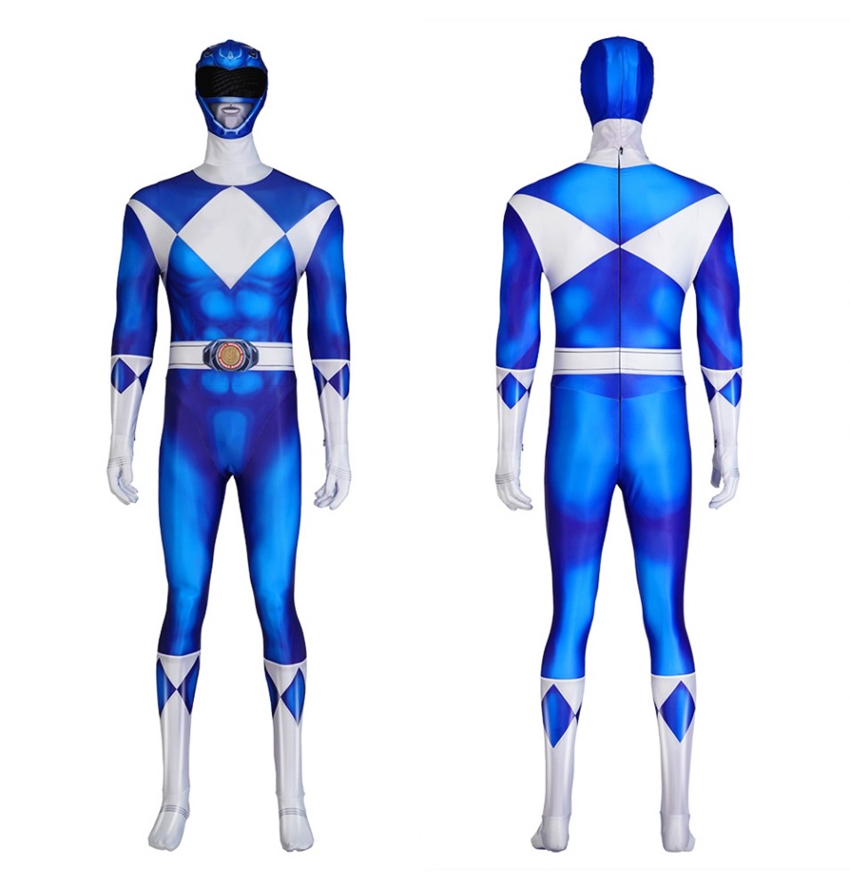 Power Rangers Tricera Ranger Dan Blue Jumpsuit
