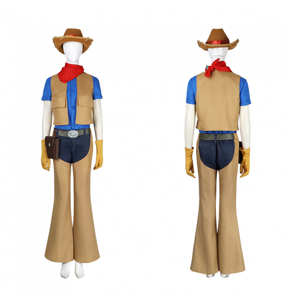 Princess Peach Showtime Cowboy Peach Cosplay Costume