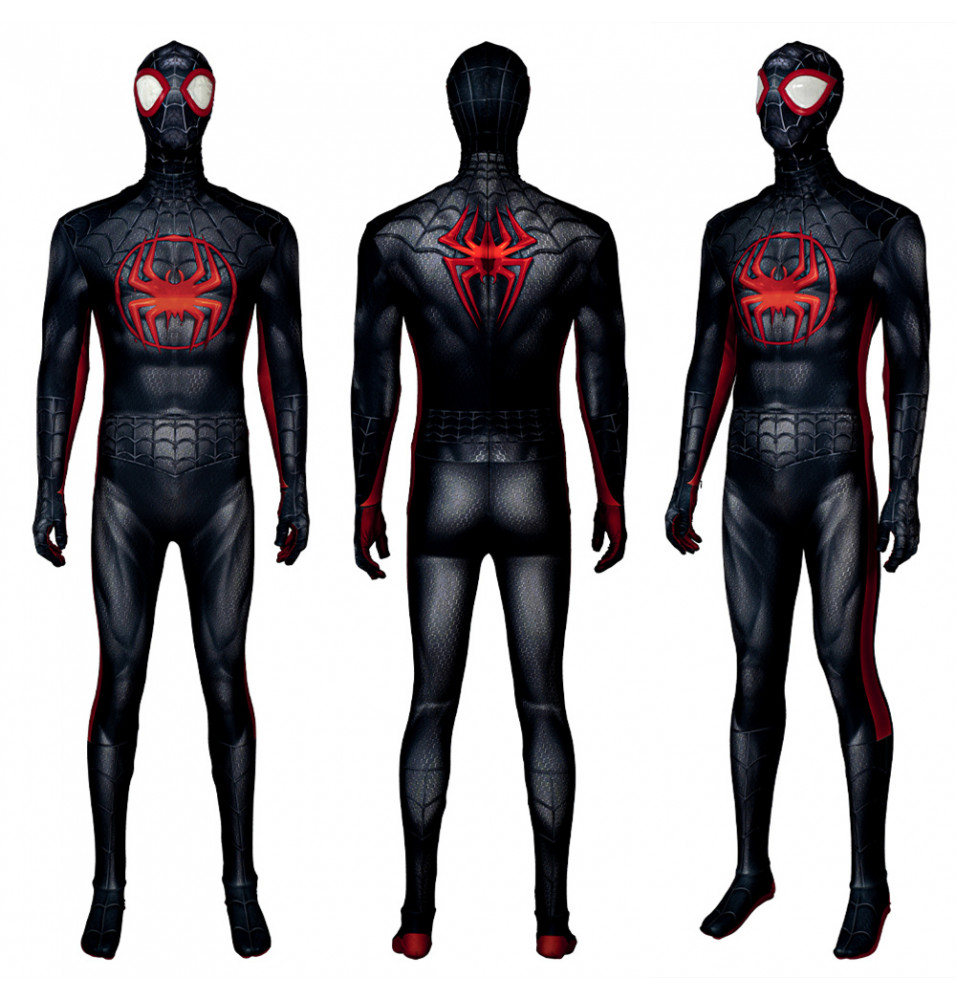 PS5 Spider-Man Miles Morales Cosplay Black Jumpsuit