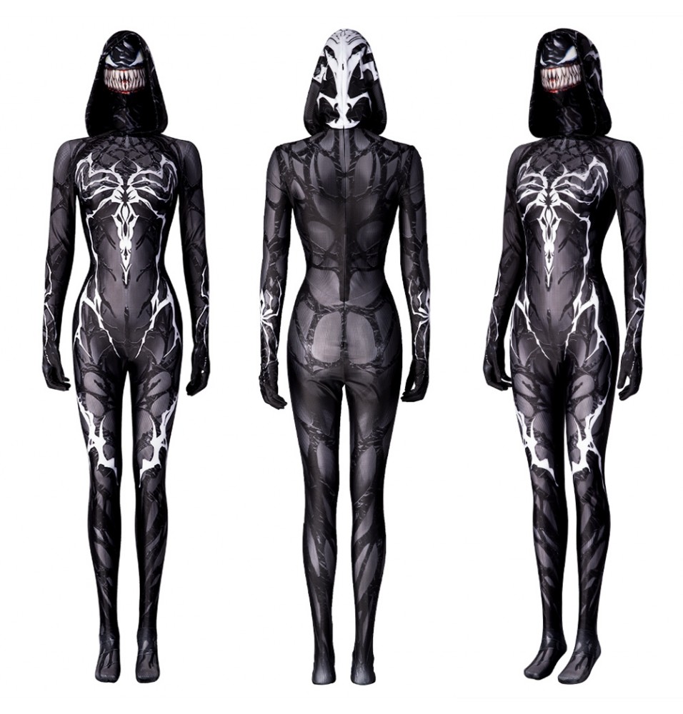 Queen of The Dark Spider Female 3D Jumpsuit