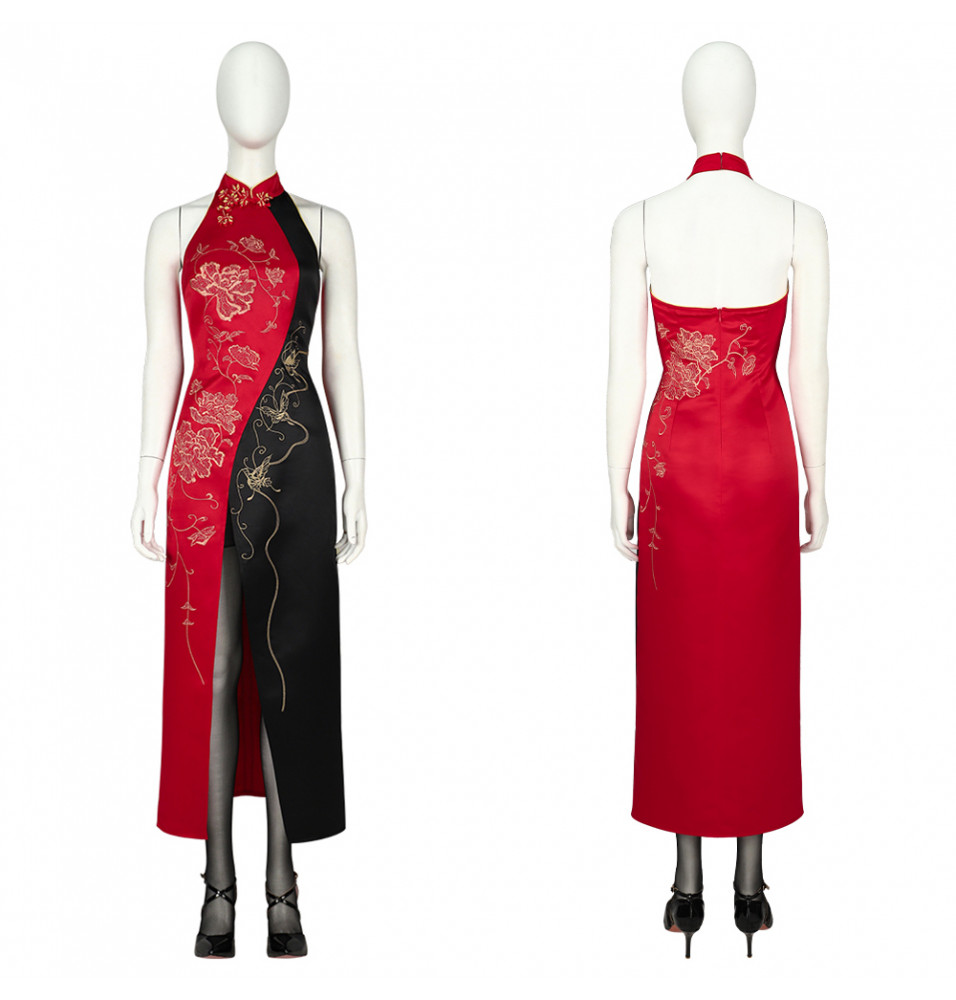 Resident Evil 4 Remake Ada Wong Cheongsam Cosplay Costume