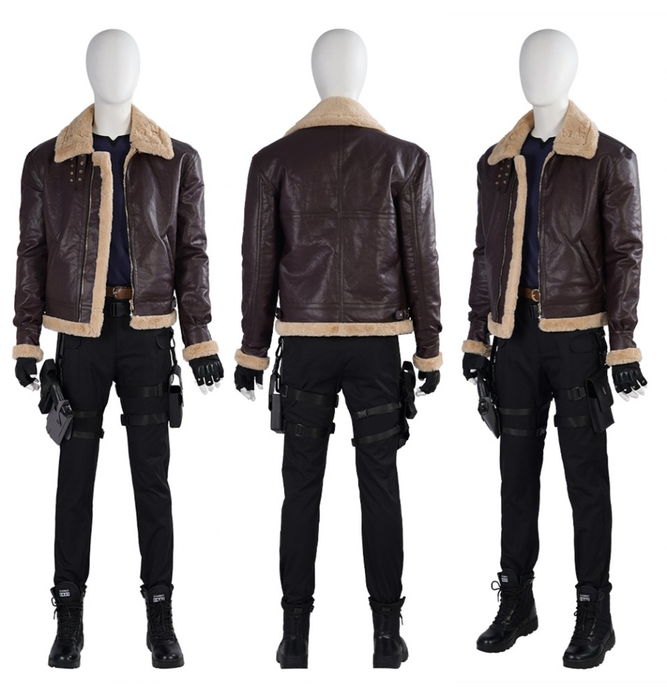 Resident Evil 4 Remake Leon Cosplay Costume