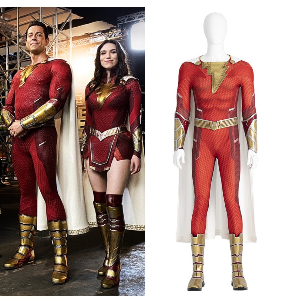 Shazam Fury of the Gods Shazam Cosplay Costume