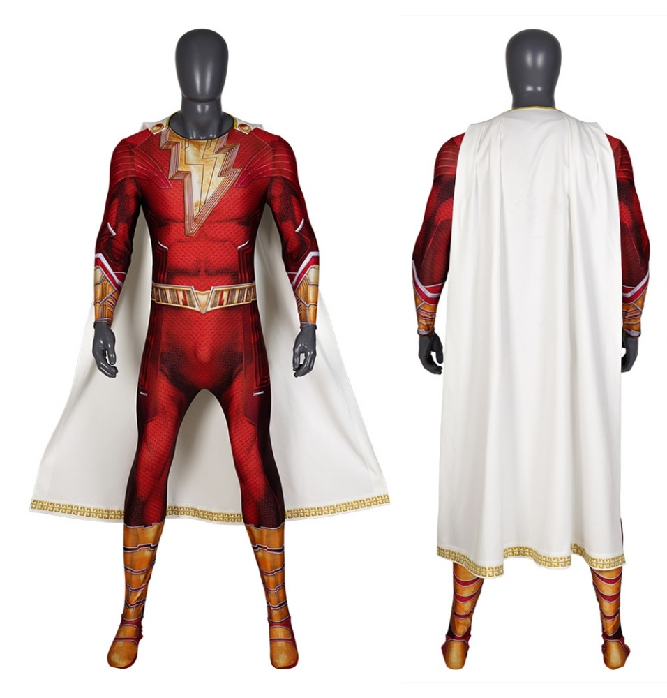 Shazam Fury of the Gods Shazam Cosplay Jumpsuit