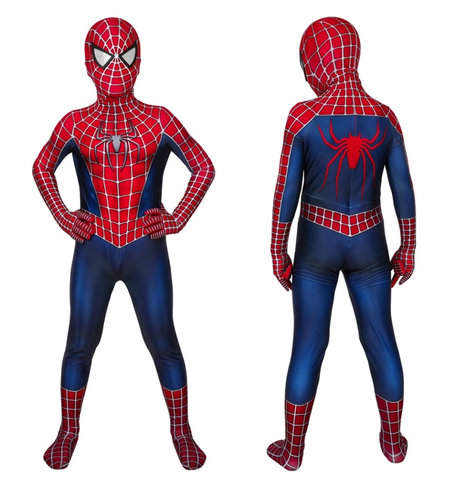 Spider-Man 2 Tobey Maguire Spiderman 3D Kids Jumpsuit